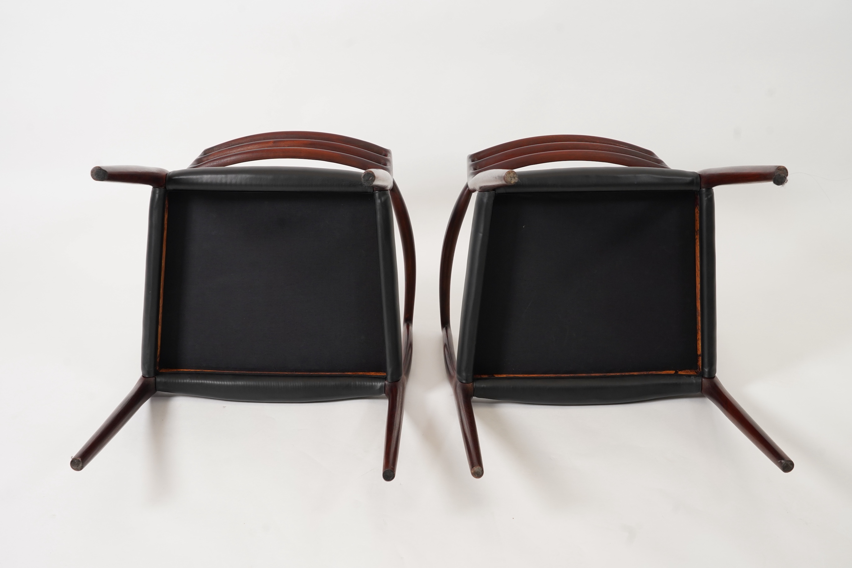 Niels Otto Møller (Danish, 1920-1982) for JL Møllers Møbelfabrik: A pair of 'Model 62' carver chairs